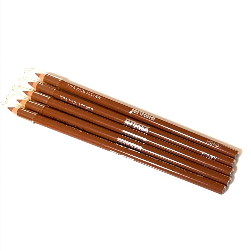 Jordana Lip Line Pencil Set 5 Honey Brown Kohl Kajal Contour Lip Color USA New